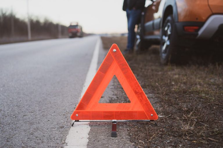 Gevarendriehoek voor auto