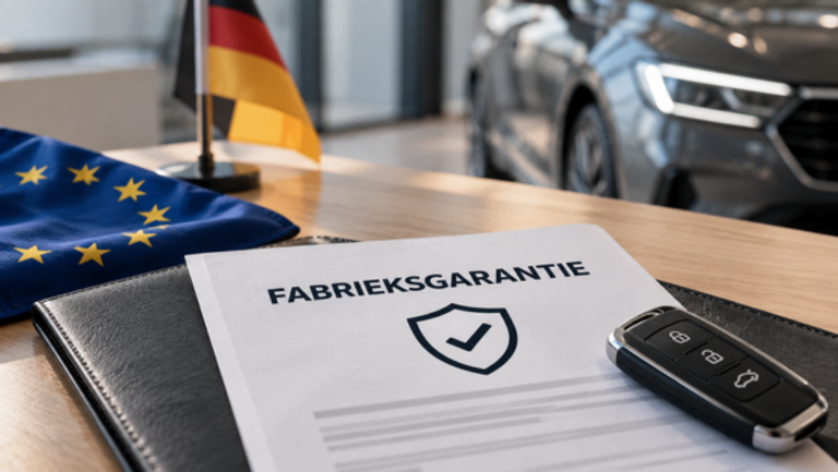 Hoe zit de fabrieksgarantie met import in elkaar?